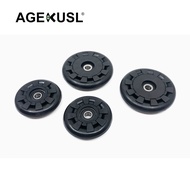 AGEKUSL Bike Easywheel Easy Wheels Rollers 1 Pair 58/46mm For Brompton Pikes 3 Sixty United Trifold 