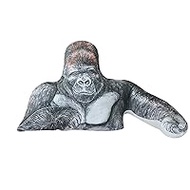 Gorilla Plush Sleeping Pillow, Monkey, Cute, Realistic Arm Pillow, Big Size, Animal, Cute, Relaxing, Soft, Relaxing, Cushion, Multifunctional, Mascot, Moe Moe, Surprise 17.7 x 35.4 inches (45 x 90 cm)