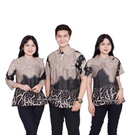Blouse Batik Brownie - Batik Couple - Blouse/Hem Batik - Seragam Batik