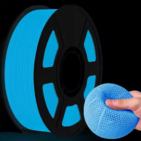 TPU Glow in The Dark Filament 3D Printer Filament Bundle, TPU 95A, Blue, Green 250g, 1.75mm Hallowee