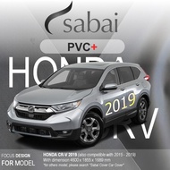 SABAI ผ้าคลุมรถยนต์ HONDA CRV 2019 เนื้อผ้า PVC อย่างหนา คุ้มค่า เอนกประสงค์ #ผ้าคลุมสบาย ผ้าคลุมรถ sabai cover ผ้าคลุมรถกะบะ ผ้าคลุมรถกระบะ