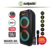 Salpido Waves 303 Bluetooth Portable Speaker with mic