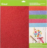 Cricut Glitter Cardstock Sampler, Brights 12" x 12"