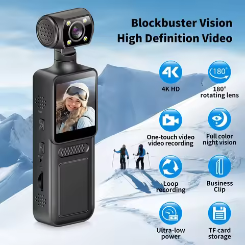Mini Camera 1080P 4K HD Wearable Night Vision Sports DV Digital Video Fitness Enthusiast Recorder 36