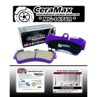 BREMBO 6 POT 18Z PORSCHE CAYENNE GTS 3600 06-10' MG1676R CERAMAX CARBON CERAMIC FRONT BRAKE PAD