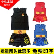 Martial Arts Training Shorts Unisex Kids Boxing Uniform Thai Muay Fightwear Print Design Kids Martia