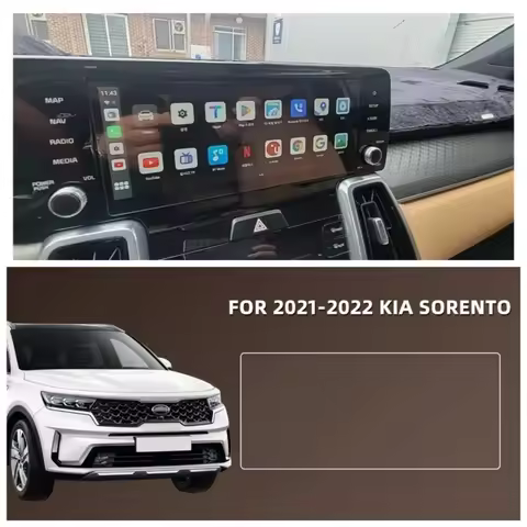 Tempered Glass Film for Kia Sorento MQ4 2021 2022 Car Navigation Screen Protector Car Styling Interi