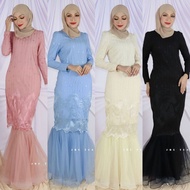 AIDILADHA MEGAN EXCLUSIVE KURUNG LACE BAJU RAYA NIKAH TUNANG PENGANTIN WEDDING BRIDE
