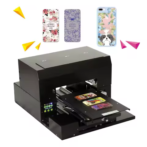 A3 UV printer 6-color inkjet printing flat object A3 size high resolution for mobile phone case/ligh