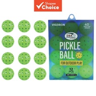 40 Professional Pickleball Pack 40 Hole Seamless Training Pickleball