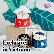 [Exclusive in Vietnam] Starbucks Authentic - Vietnam Proud Ceramic Mug Bearista Ao Dai Ceramic Mug
