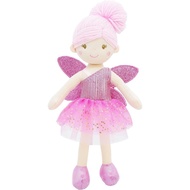 June Garden 12" Enchanted Garden Fairy Doll Elida - Plush Stuffed Soft Doll Girl Gift - Pink Outfit 
