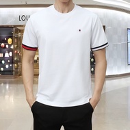 DRNE Tomm * T-Shirt Men Short-Sleeved Summer Round Neck Loose Casual Daily Bottoming Shirt Trendy 12