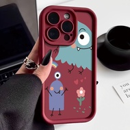 Trendy cartoon monsters Cheese Case For OPPO A7 A12S F11 A9X A94 A79 A80 A57 A77 A5SReno 4F 5F 7Z 8Z