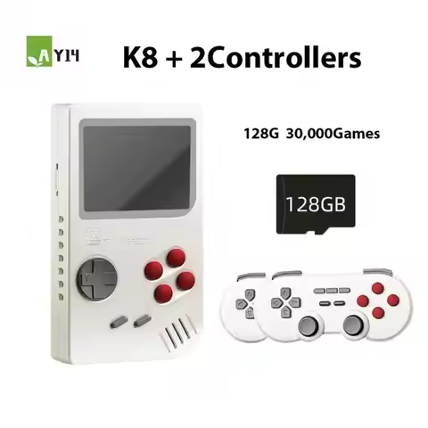 AY14 -K8 Video Game Console 3D PSP 4K HD Output Open Source System Dual Controller 2.4G Fast Cooling