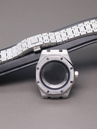 Mens Watches Custom Stainless Steel Accessories 41 Mm Sapphire Watch Cases For Seiko NH34 NH35 NH36 NH38 Movement
