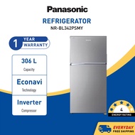 PANASONIC Fridge Econavi 2 Door Freezer Refrigerator (306L) NR-BL342PSMY 冰箱 Peti Sejuk
