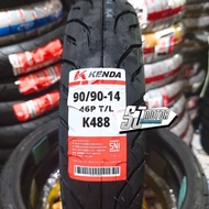 KENDA K488 Tubeless 90/ 90-14 Outer Tire || 80/90-16 || 70/90-16 Plus Tubeless Valve