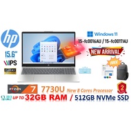 HP 15-FC  Ryzen 5-7530U / Ryzen 7-7730U/5825U - 512GB SSD/up to 32GB RAM/15.6"FHD/WIN-11 + MS-OFFICE