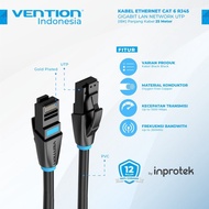 Vention 25M LAN Cable RJ45 Cat.6 UTP Ethernet Gigabit - IBK Round Black