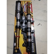 RACE POWER FRONT SHOCK ASSY LIGHTEN CNC FOR CLICK,MIO,M3,WAVE,AEROX