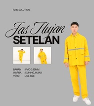 WAJIB PUNYA JAS HUJAN AETHER AE 888 PREMIUM PVC SETELAN CELANA JAKET WATERPROOF REFLEKTIF SCOTCH LIG