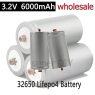 LiFePo4 LFP 32650 3.2V 6000mah Rechargeable Battery Free Bolt n lock Nut for Moto Electric Bike Sola