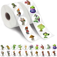 1,000 Stickers Plants vs. Zombies Roll Stickers Plants Zombies Cartoon Games Peripherals Cute Decora