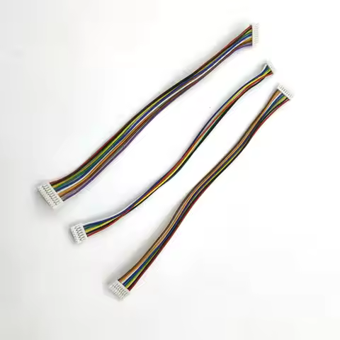 Micro JST GH 1.25 4P 6P 8P 10P Pitch 1.25mm Male Plug Connector With Wire Cables 15CM Connector 28AW