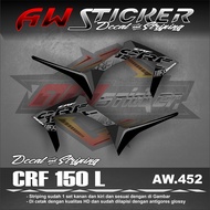 Striping CRF 150 L Sticker list CRF 150L Semifull Body Original Striping Original CRF Aw 452