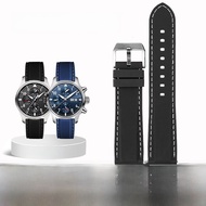 IWC Pilots Watch Mens Rubber สายคล้อง Universal Mark 18 Portugal Timer Small Prince Middle Thickness