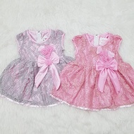 Baju Dress Pesta Kondangan Anak Bayi Perempuan Brokat Bunga