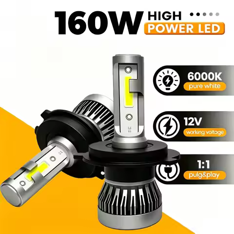 Heyword Car Headlight LED 2PCS 20000LM Turbo lampada 12V LED H4 H7 Bulb H8 H11 9005 HB3 9006 HB4 900