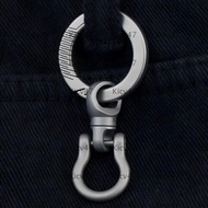 KICV Titanium Alloy Keychain, Portable 360° Rotatable Brass Keychain,  Ultra-light EDC Keyring Outdo