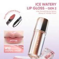 Ice Watery Lip Gloss-Gen 2 Shiny Mirror Lip Gloss, Moisturizing & Nourishing Essence, Long-Lasting