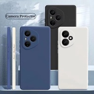 Simple Solid Color Phone Case For Honor 400 Pro DNY-NX9 DNP-NX9 Matte Macaron Candy Color Soft Camer