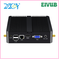 EIVUB XCY Fanless Mini Pc Intel Computer Core i5 4200U i3 5005U Gigabit Ethernet Win 10 Linux Thin C