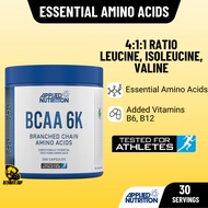 Applied Nutrition BCAA 6K (4:1:1), 6000mg Branched Chain Amino Acids For Endurance, Performance & Re