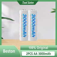 Beston 3000mAh Rechargeable Battery NiMH AA 1.2V High Capacity 2pcs 4pcs 8pcs 12pcs