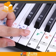 Piano Keyboard Stickers for 49 61 76 88 White and Black Keys Electronic Piano Keyboard Note Stickers