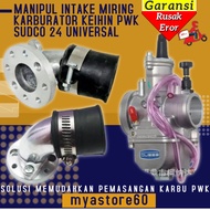 Manipul Intake Miring Karburator Keihin SUDCO PWK 24 PWK24 Motor / Intake Karbu PWK 24 / Manipul K