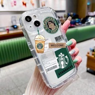 Soft Shockproof Phone Case Starbucks Label Suitable For VIVO V27/V27 Pro/ V27E/V9/Y85/V9 Youth/Y89/Z