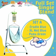 Set Buaian baby elektrik Buai baby elektrik Buaian Bayi Buai Bayi baby cradle stand baby cradle swin