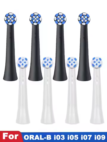 4pcs Replacement Toothbrush Heads Compatible with For Braun Oral B iO 3 4 5 6 7 8 9 10 Series Electr