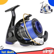 Mimgo Spinning Fishing Reel 4.1:1 Gear Ratio High Speed YF10000 Wire Cup For Outdoor Freshwater Saltwater Fishing