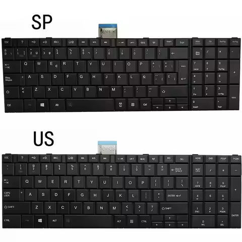 US/SP KEYBOARD FOR Toshiba Satellite C850 C855D C850D C855 C870 C870D C875 C875D L870 L875 L875D L85