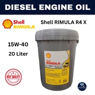 Shell Rimula Diesel Engine Oil R4X 15W-40 - 20Liter