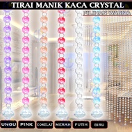 Latest eelic tmm-p1.5m/p2m contains 5 pcs of crystal bead curtain decorations, choice of 1.5 meters 