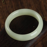 huangfuqiang Natural Hotan Jade Green White Jade Bracelet Women's True Jade Bracelet Xinjiang Hotan Jade Green White Jade Bracelet Jade BraceletFashion Bangle Bracelets