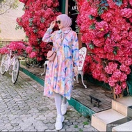 TERBARU NADJANI BUKAN TINE PRELOVED OCEANA DRESS PINK NADJANI X